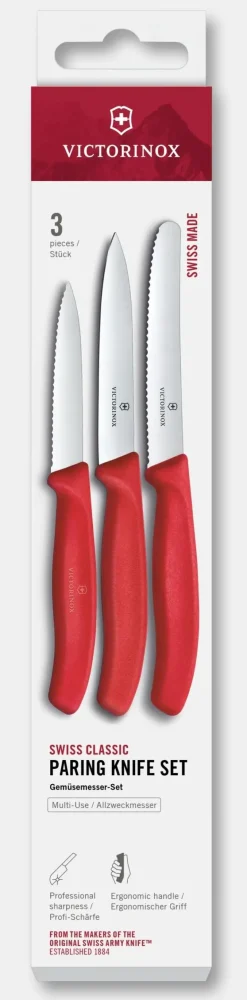 Swiss Classic Gemüsemesser-Set, 3-teilig