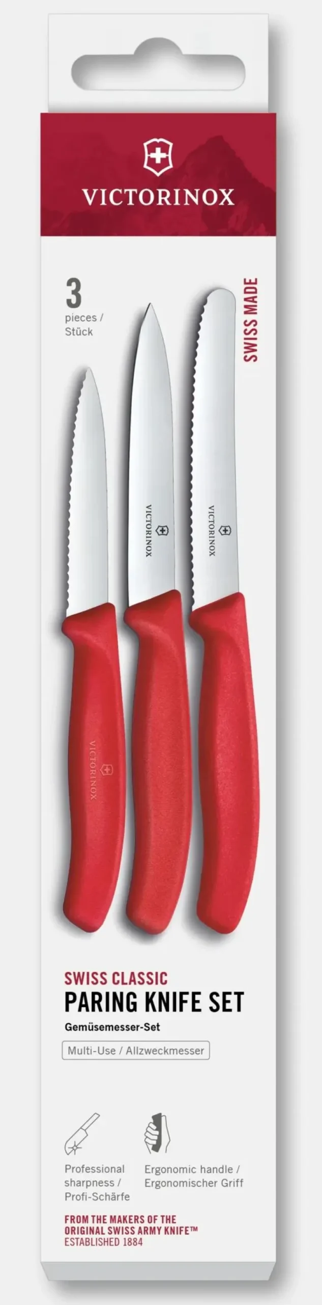 Swiss Classic Gemüsemesser-Set, 3-teilig