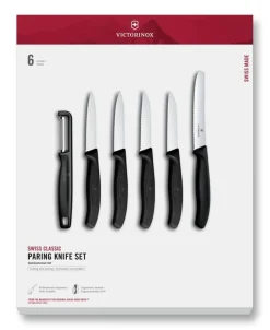 Swiss Classic Gemüsemesser-Set mit geradem Schäler, 6-teilig