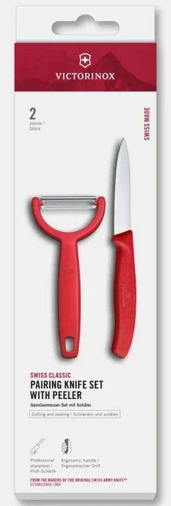 Swiss Classic Gemüsemesser-Set mit Y-Schäler, 2-teilig