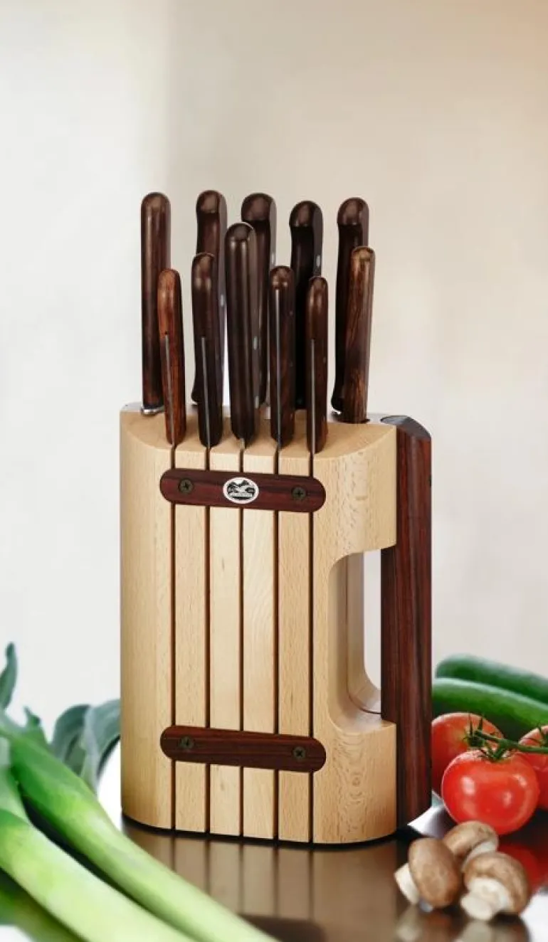 Wood Messerblock, 11-teilig