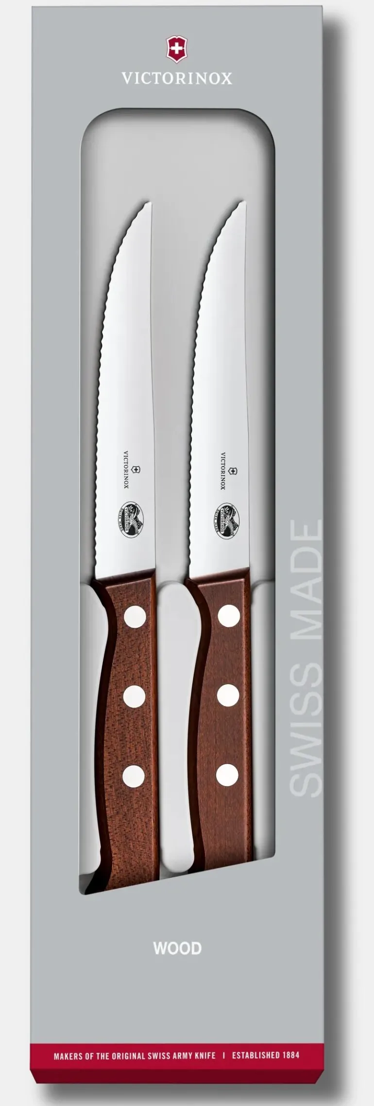 Wood Steakmesser-Set, 2-teilig
